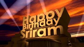 Happy Birthday Sriram