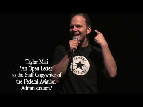 Taylor Mali:"An Open Letter to the Staff Copywriter of the F.A.A."
