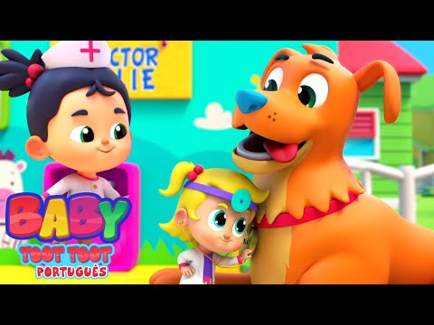 Canção do médico | Musica para bebes | Animação | Baby Toot Toot Português | Desenho animado