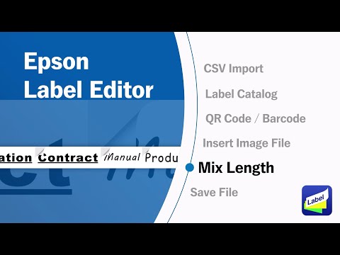Label Editor : 혼합 길이로 인쇄 하기