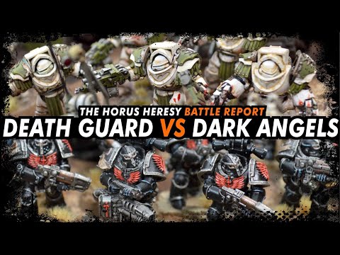 (NEW STUDIO) Death Guard vs Dark Angels - The Horus Heresy (Battle Report)