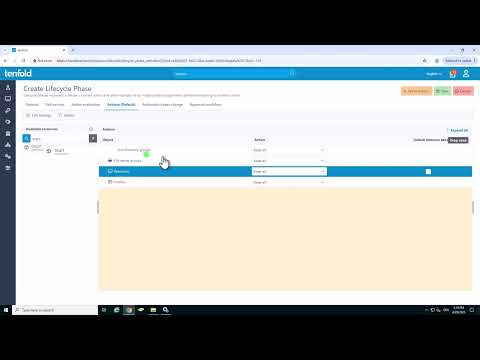 Lifecycle Management | tenfold Tutorial