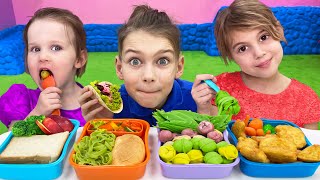 Five Kids Lunch Time Song + more Children's Songs and Videos