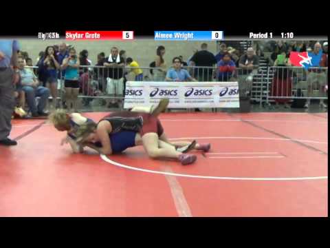 FILA Cadet 65 kg / 143.25 lbs. - Skylar Grote vs. Aimee Wright