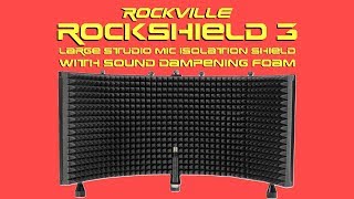 Rockville Rockshield 3 Microphone Isolation Shield (DEMO and SETUP)