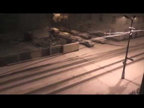 Sněžení v Pardubicích 18.3.2013