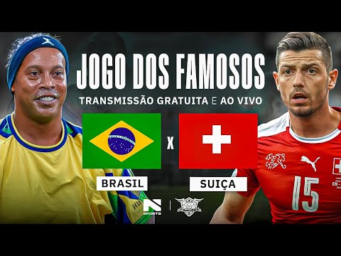 🔴 AO VIVO E COM IMAGENS | BRASIL X SUÍÇA | JOGO DOS FAMOSOS COM RONALDINHO GÁUCHO