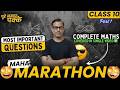 Maha Marathon Maths Maths Most Important Questions ICSE Class 10 Sirtarunrupani​