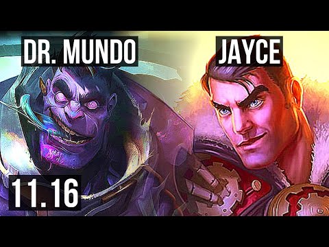 DR. MUNDO vs JAYCE (TOP) | Rank 5 Mundo, 7/4/15, Dominating | EUW Challenger | v11.16