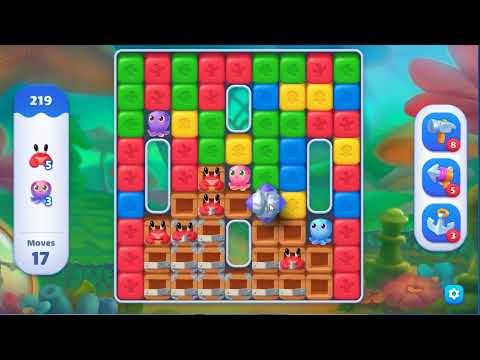 Fishdom Blast Level 219 - NO BOOSTERS GAMEPLAY 🐠 | SKILLGAMING ✔️