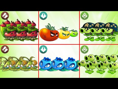 6 Best Plants From Fila & Appease & Arma Mints Families Battle! Who Is The Best? Plants vs Zombies 2
