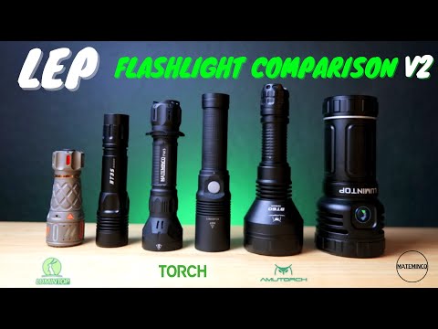 LEP Comparison (Lumintop Thor 1 Gryo/Pro vs Amutorch BT35/BT60 vs Mateminco FW3 vs Nextorch L10 Max)
