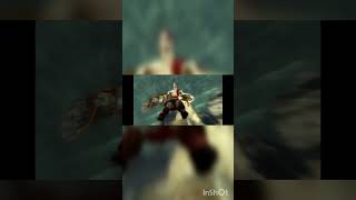 kratos fall from chariot to the earth and athena saves him from death
