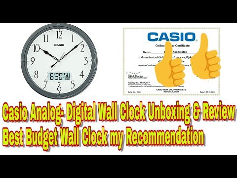 Casio analog digital wall clock