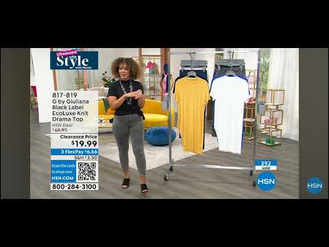 HSN Host Nicole Hickl jeggings w open toe sandals 