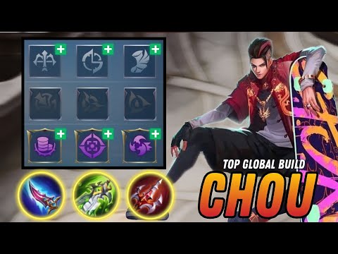 CHOU BUILD AND EMBLEM 2023 | CHOU BEST BUILD 2023 - MOBILE LEGENDS