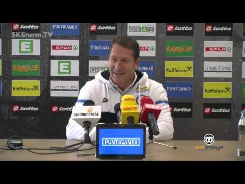 SK Sturm: Mediabriefing vor SV Grödig (11. Runde 2015/16)