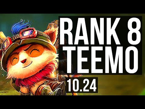 TEEMO vs VAYNE (TOP) | 13/2/11, Rank 8 Teemo, Godlike, 400+ games | NA Challenger | v10.24