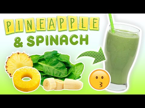 Pineapple Spinach Smoothie (Weight Loss Green Smoothie Recipe)