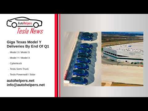 Giga Texas Model Y Deliveries By End Of Q1