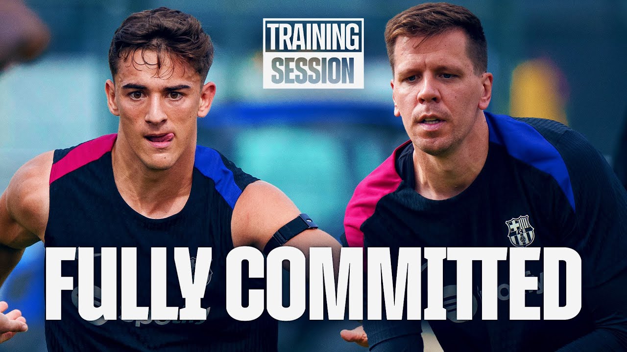 STRETCHES, QUICK TOUCHES & PRECISION 🚀 | FC Barcelona training 🔵🔴