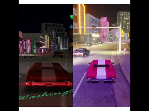 GTA Vice City Original vs Definitive edition(Remastered) Direct comparison