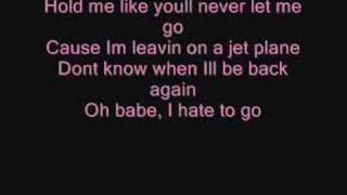lyrics for leaving on a jet plane