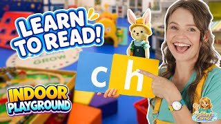 Fun Letter Hunt at Indoor Playground with Silly Miss Lily | CH sound | Learn to Read through Play