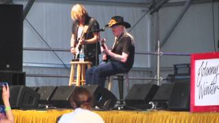 JOHNNY WINTER  "I Don't Want No Woman"  live at Jazz Fest 2014!!!!!!