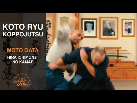 How to train the Koto Ryu Koppojutsu Moto Gata, Hira Ichmonji no Kamae basic striking technique