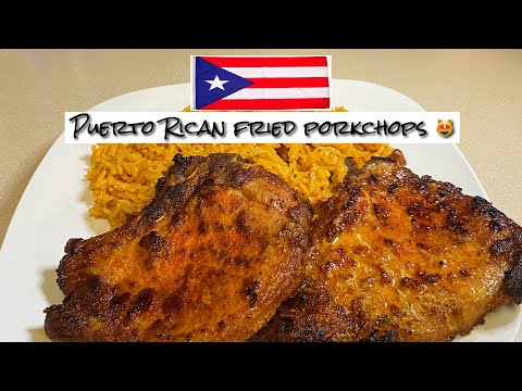 How To Make Puerto Rican Fried Pork Chops / Chuletas...
