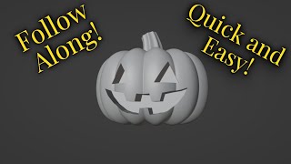 How to Make a Jack O' Lantern Pumpkin for 3D Printing in Blender