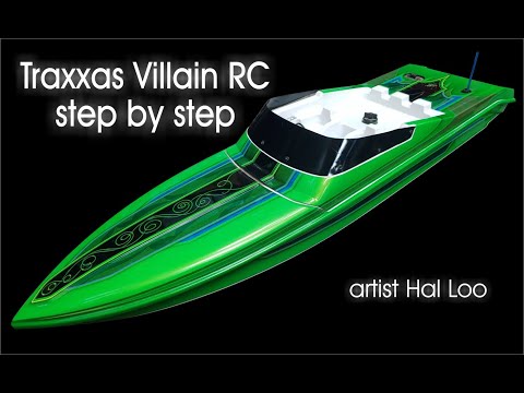 Traxxas Villain Rc Boat - Custom Paint Step by Step