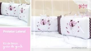 Kit Berço Joaninha Rosa | Ref: 53316