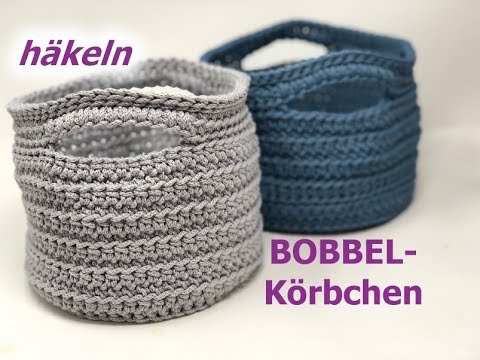 BOBBEL - Crochet basket from ROPE by Woolly Hugs with Veronika Hug