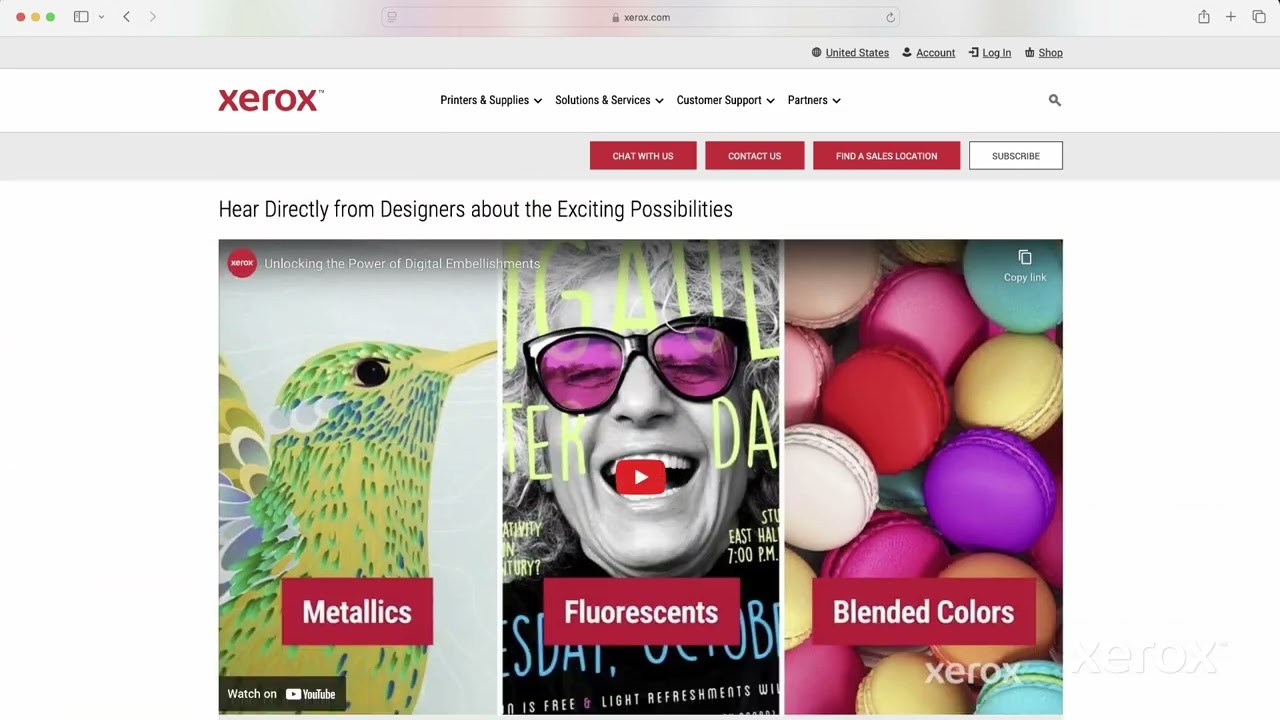 Xerox Genesis Initiative: Utilizing Blended Swatch Books for Design YouTube Video