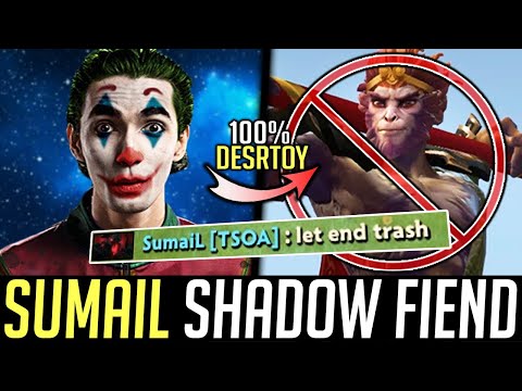 SumaiL Shadow Fiend - Destroying MONKEY KING Mid DOTA 2