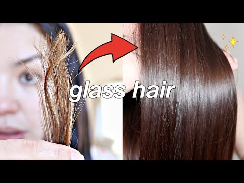GLASS HAIR PRODUCT LAYERING TECHNIQUE | How To Get Shiny Hair