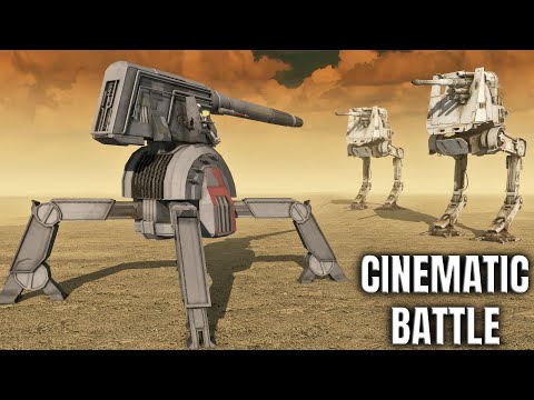 GALACTIC REPUBLIC vs GALACTIC EMPIRE - Men of War: Star Wars Mod (4K, Cinematic)