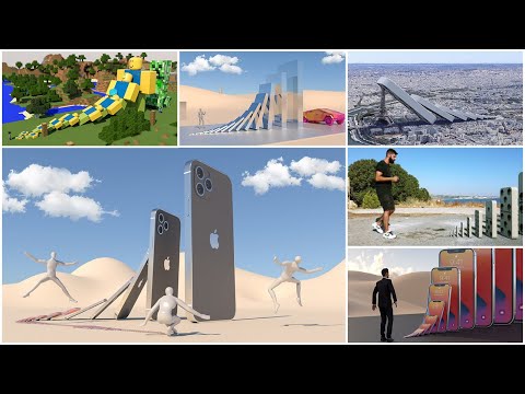 Best Domino Effect Chain Reaction [SATISFYING SIMULATION] V6