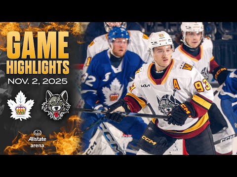 Toronto Marlies at Chicago Wolves | Game Highlights | November 2, 2025