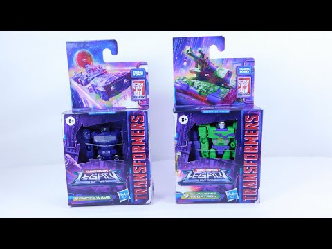 Transformers Legacy Wave 2 Core Class Shockwave & G2 Megatron Unboxing