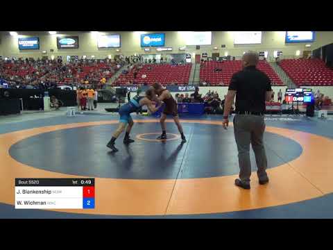 2018 Marine Corps US Open/UWW Junior Freestyle 74 Con 16 #1 - Johnny Blankenship (Nebr) Vs. Wilder