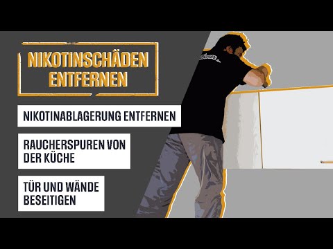 Intensive Reinigung der Wände, Türen, Teppiche und Polster (Nikotinschäden entfernen)