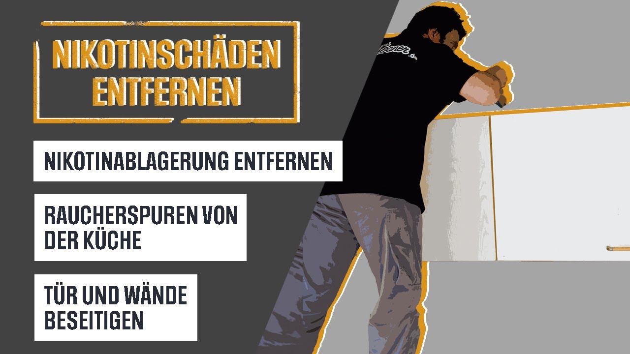 Reinigung von Wänden, Türen, Teppichen und Polstern bei Nikotinschäden