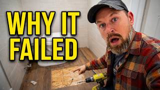 We Had to Completely Rebuild This Bathroom Floor (Here's Why)