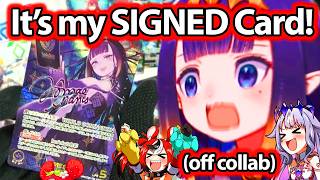Biboo, Bae and Ina's Reaction as she Pulled Her SIGNED Card is Priceless 【Hololive】