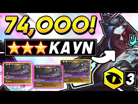 *74,000* ⭐⭐⭐ *1V9 KAYN OP!*  - TFT 10.25 Teamfight Tactics BEST RANKED Fates Set 4 Comps Meta Guide