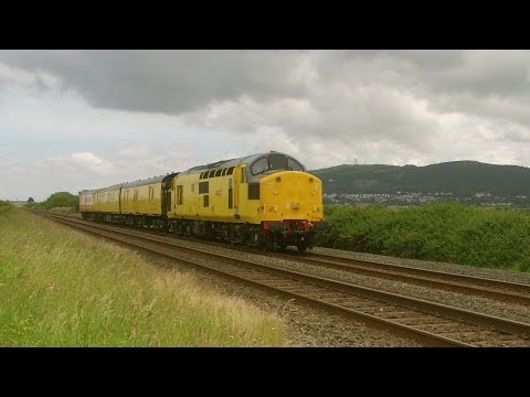 Prestatyn 11.6.2014 - Class 37 97 97301 Network Rail on test train