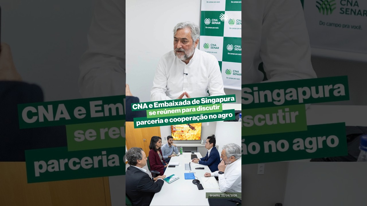 CNA e Embaixada de Singapura se reúnem para discutir parceria e cooperação no agro